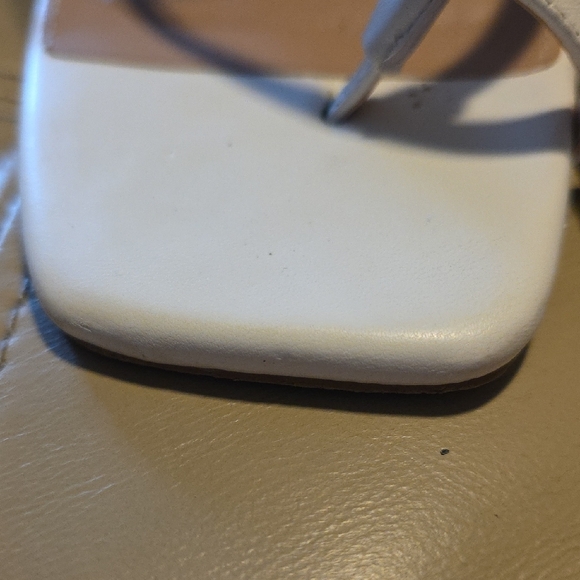 BCBGeneration Cream Strappy Heels - Picture 3 of 10